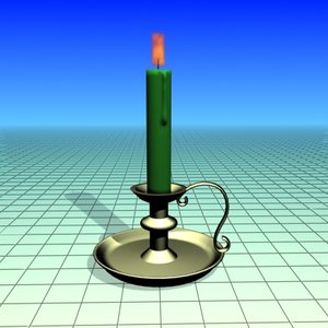 free candle 3d model