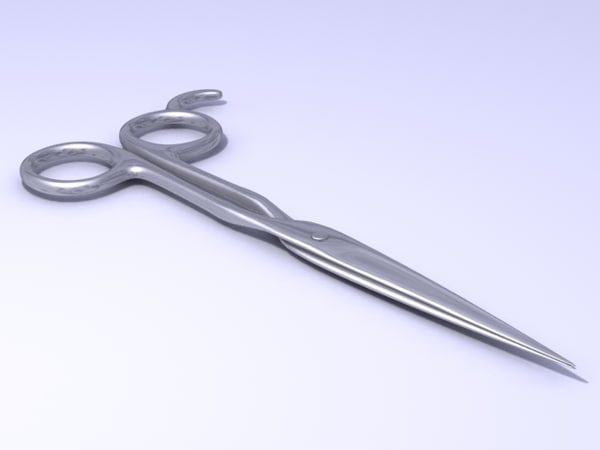 3d model scissors zipped