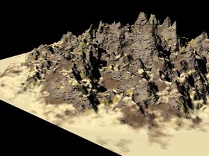 3ds max mountains
