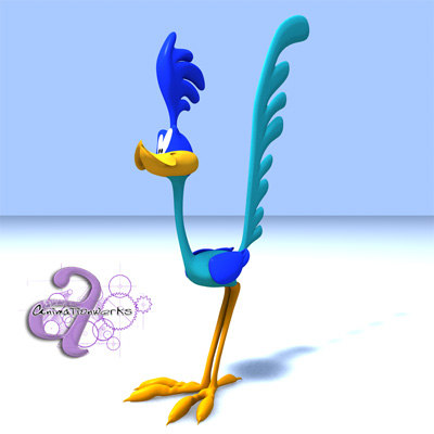 Lightwave Roadrunner Road Runner Cartoon Bird