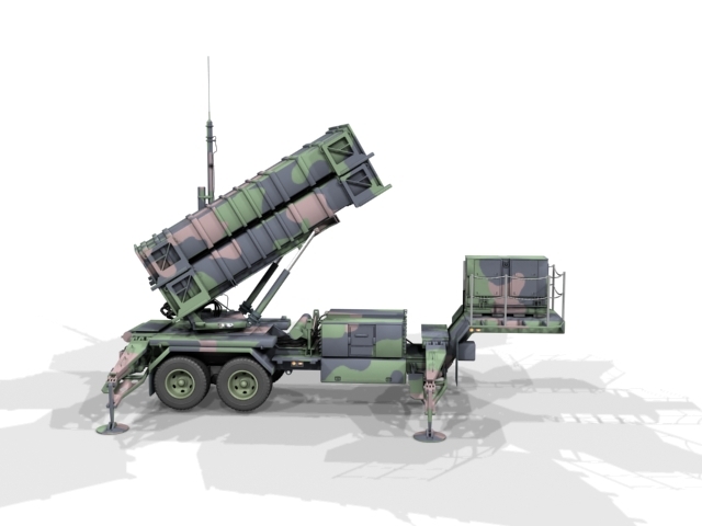 patriot air defense 3d model