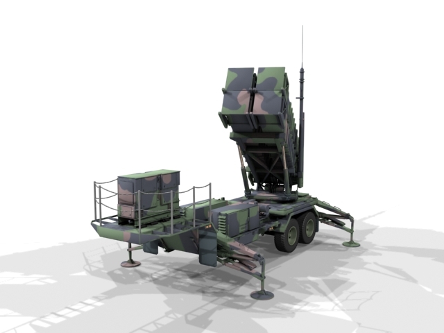 patriot air defense 3d model