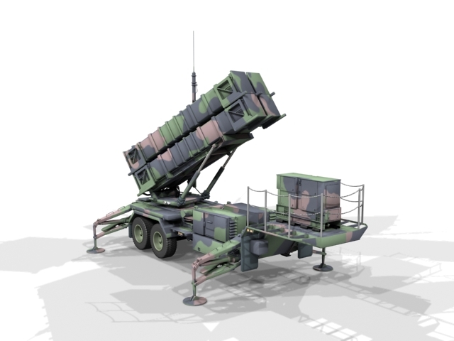 patriot air defense 3d model