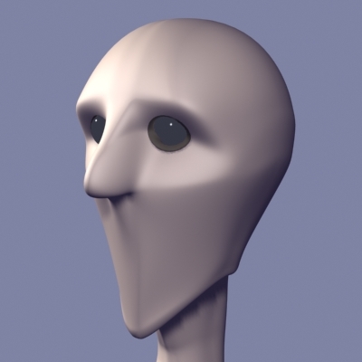 alien head model