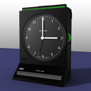 3d model braun alarm clock