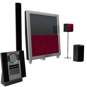 tv hifi speaker 3d model