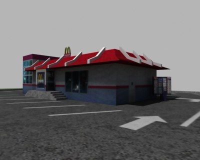 building mcdonalds 3d model