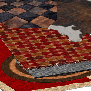 rugs living v1 3d model