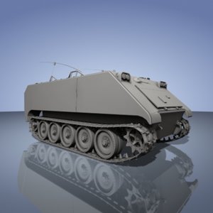 3d model army apc m113
