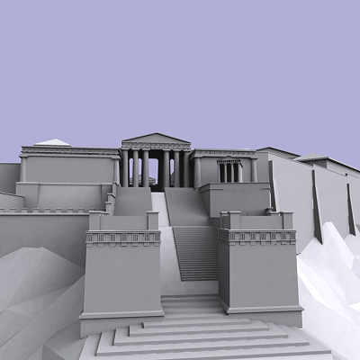 acropolis athens 3d model