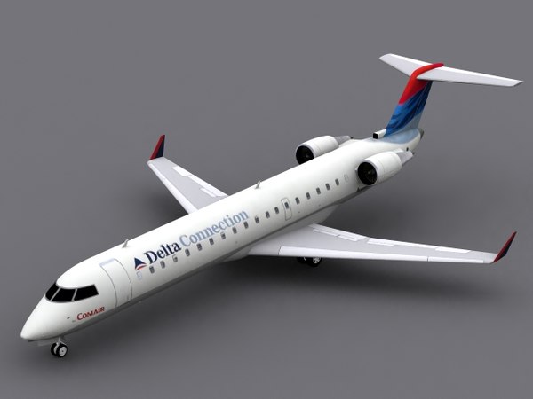 canadair rj-700 delta connection 3d dxf