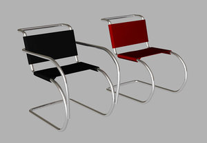 3d model mr10 cantilever chair