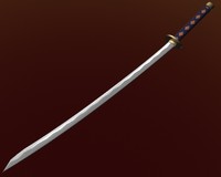 free samurai sword 3d model