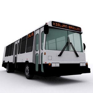bus diesel 3d model