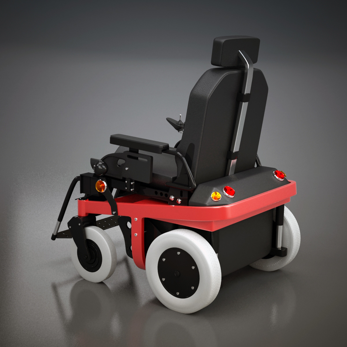 electric wheelchair 3d model