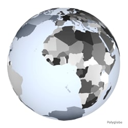 3ds max country globe