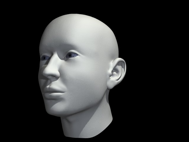 3d model female head