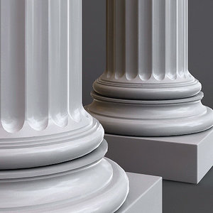 column doric order 3d 3ds
