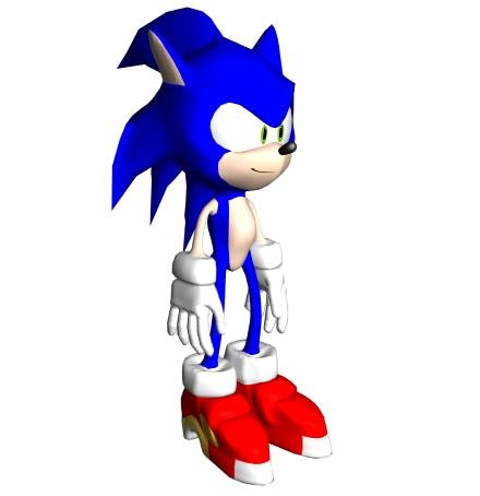 free sonic hedgehog 3d model