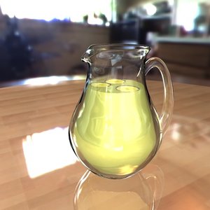 3d model of glass pitcher