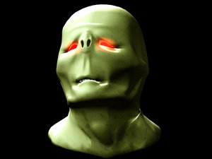 zombie head 3d model