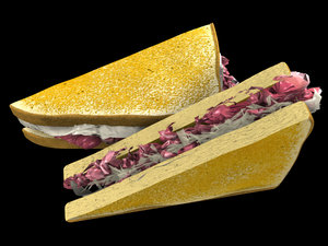 reuben sandwich 3d ma