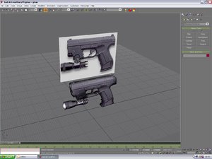 free walther p99 pistol 3d model