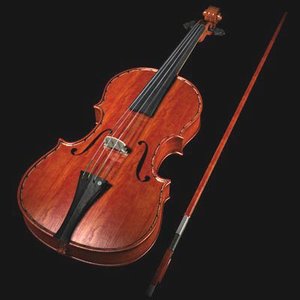 violin 3d model