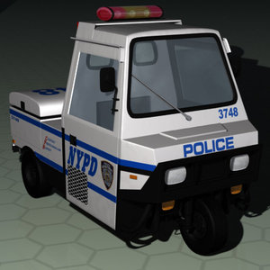 3d model nypd meter-reading police