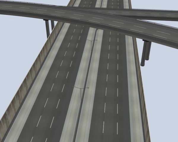 highway overpass 3d model