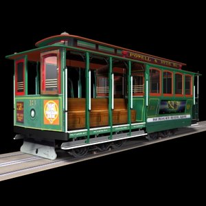 cable car cablecar 3d model