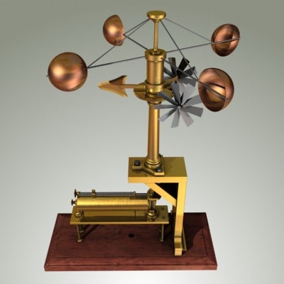 3d model anemometer