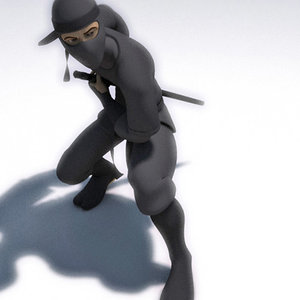 ninja character 3d model