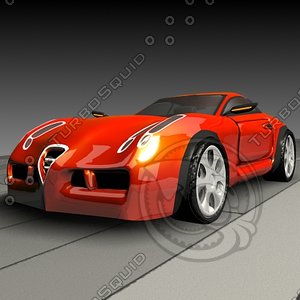3d alfa romeo sport model