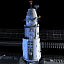 russia mir space station 3d model