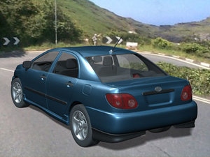 3d model car toyota sport