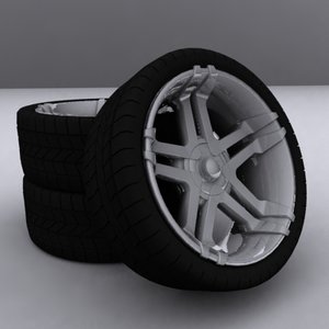 tires rims 3d model