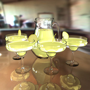 glass pitcher drink 3d model