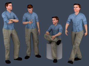 3ds max people - harold
