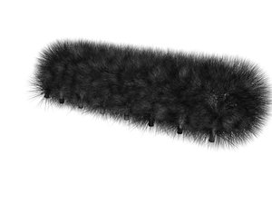furry fur caterpillar 3d model