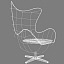 egg arne design chair 3d model