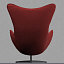 egg arne design chair 3d model