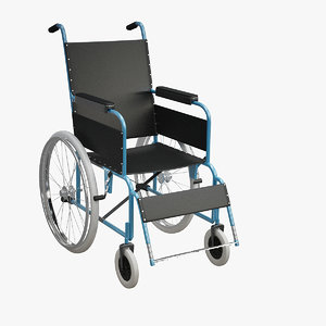 medical wheelchair 3d model
