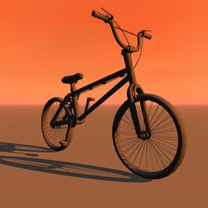 3d model bmx bicycle