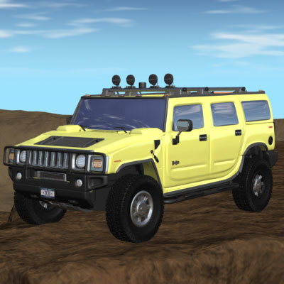 Hummer h2 3d model