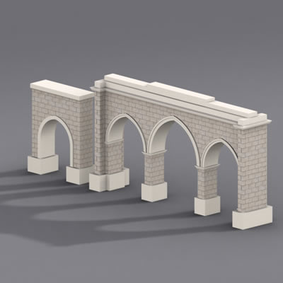 3d model gate architectural