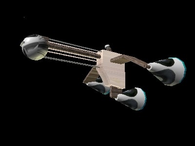 free space ship 3d model