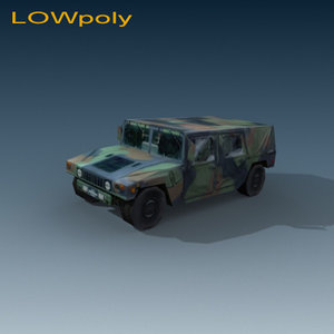 3d hummer jeep humvee