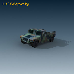 hummer jeep humvee 3d model