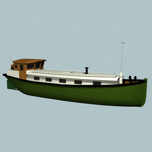 house boat 3d 3ds